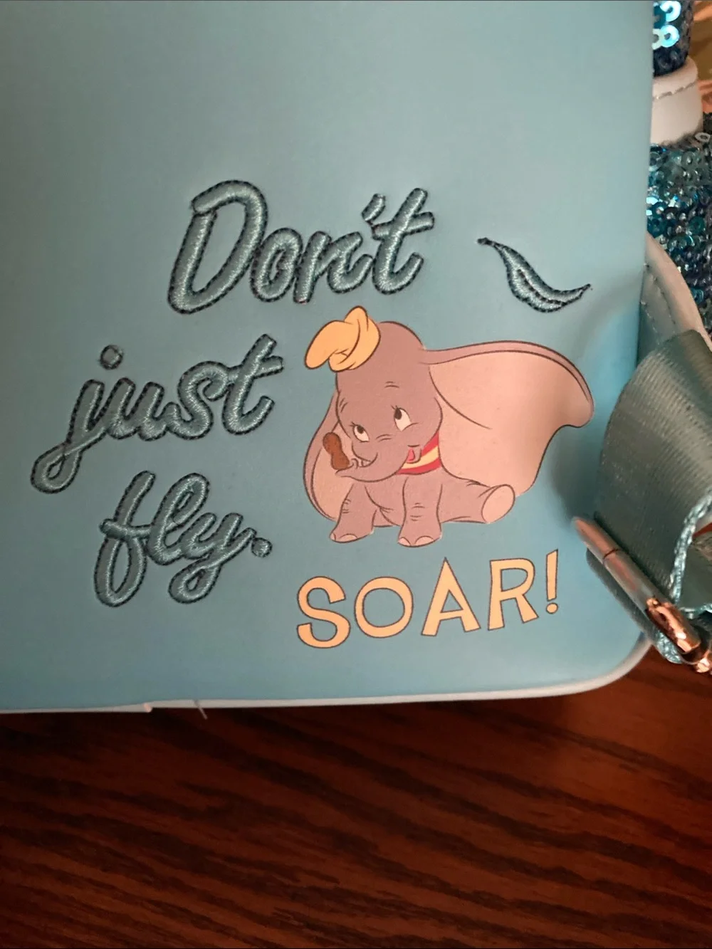 Loungefly + Disney Blue Sequin Dumbo “Soar” Backpack